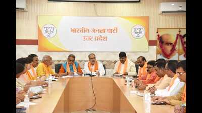 The brainstormig session in progress in Lucknow on Tuesday. (HT Photo) The brainstormig session in progress in Lucknow on Tuesday. (HT Photo)
