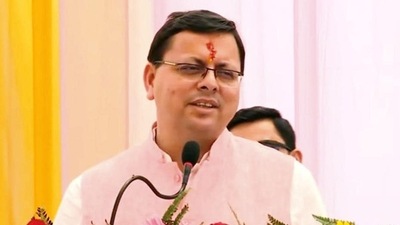 Uttarakhand chief minister Pushkar Singh Dhami. (HT_PRINT) Uttarakhand chief minister Pushkar Singh Dhami. (HT_PRINT)