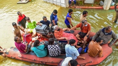 The experts attributed the flooding in Bengaluru to multiple factors, including the encroachment of lakes, valleys and storm water drains on account of unregulated expansion of the city that impedes the natural flow of water. (Image for representation only) The experts attributed the flooding in Bengaluru to multiple factors, including the encroachment of lakes, valleys and storm water drains on account of unregulated expansion of the city that impedes the natural flow of water. (Image for representation only)