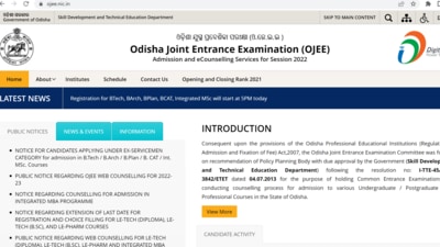 OJEE 2022 counselling registration begin on September 13 at ojee.nic.in. OJEE 2022 counselling registration begin on September 13 at ojee.nic.in.
