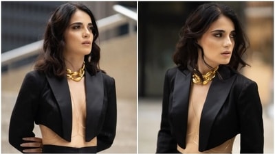 Radhika Madan goes shirtless as she sets streets of Toronto on fire in a sizzling crop blazer and pants (Instagram) Radhika Madan goes shirtless as she sets streets of Toronto on fire in a sizzling crop blazer and pants (Instagram)
