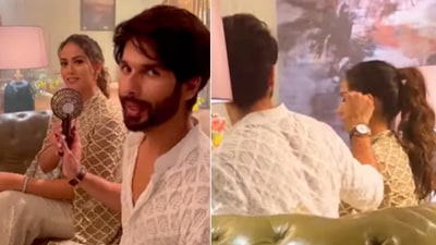Shahid Kapoor shares a video featuring him and Mira Rajput. Shahid Kapoor shares a video featuring him and Mira Rajput.