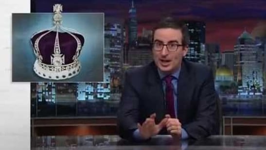 John Oliver had joked about the British government's refusal to return the Kohinoor diamond to India in an old video.