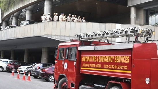 "The search is on and the police are trying to identify the caller," the official added.(HT Photo/Vipin Kumar)