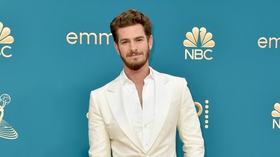 Andrew Garfield arrives at the 74th Primetime Emmy Awards on Monday, Sept. 12, 2022, at the Microsoft Theater in Los Angeles.(Richard Shotwell/Invision/AP)