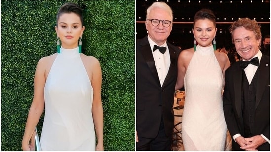 Selena Gomez trends on Twitter after Emmy Awards appearance, fans love her all-white goddess look&nbsp;(Instagram. Twitter)