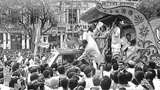 The struggle for supremacy between two of these ideas – Bharat and India – has arguably been the prime motor of Indian politics for at least the past 32 years, since September 1990, when BJP leader Lal Krishna Advani took off on a rath yatra for the cause of building a Ram temple at the site of the Babri Masjid in Ayodhya. (HT Photo)