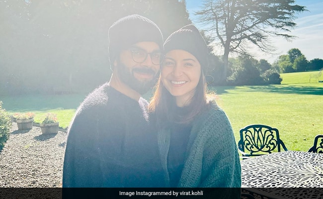 Virat Kohli and Anushka Sharma pose together in the UK.