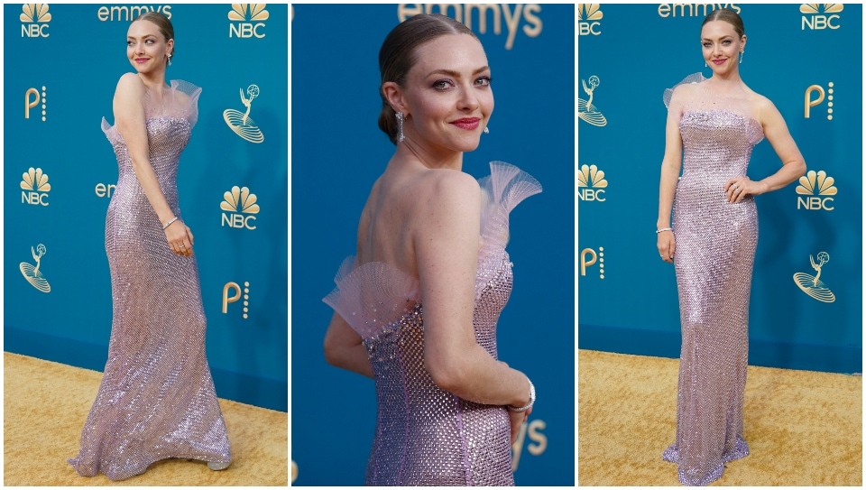 Amanda Seyfried con un vestido de Armani Prive. (Reuters, AP)