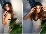Rhea Chakraborty is making headlines for her recent photoshoot in a boho-inspired beige crochet strappy dress. Through these pictures, she proves less is more.(Instagram/@rhea_chakraborty)
