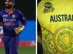 Karthik's savage 'RCB' tweet about Australia's new T20 World Cup jersey has sparked a debate on social media(AP/ Twitter @Cricket Australia) Karthik's savage 'RCB' tweet about Australia's new T20 World Cup jersey has sparked a debate on social media(AP/ Twitter @Cricket Australia)