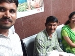 Viral image of the medical student along with the family of new born. (Twitter) Viral image of the medical student along with the family of new born. (Twitter)