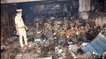 Hyderabad, Sep 13 (ANI): Police personnel stand near the charred remains of electric scooties that were parked in the basement of a hotel after a fire broke out in the ground floor, at Secunderabad, in Hyderabad on Tuesday. Reportedly six people were killed in the incident. (ANI Photo) (Mohammed Aleemuddin) Hyderabad, Sep 13 (ANI): Police personnel stand near the charred remains of electric scooties that were parked in the basement of a hotel after a fire broke out in the ground floor, at Secunderabad, in Hyderabad on Tuesday. Reportedly six people were killed in the incident. (ANI Photo) (Mohammed Aleemuddin)