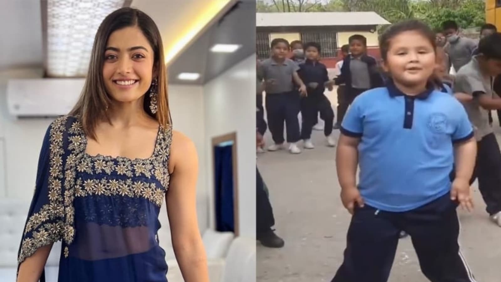 Rashmika Mandanna reacts to 'cute' school girl dancing to Saami ...