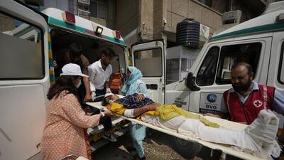 Soon after the accident, locals, policemen and army personnel from a nearby unit rushed to the spot and launched a rescue operation. The injured and dead were evacuated to the district hospital in Poonch. (AP) Soon after the accident, locals, policemen and army personnel from a nearby unit rushed to the spot and launched a rescue operation. The injured and dead were evacuated to the district hospital in Poonch. (AP)