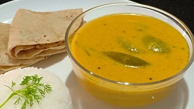 Keri Aamti: Also known as Kairichi Aamti, this is a perfect dish for the summers. It is a sweet and spicy thick gravy made from raw mangoes and Indian spices. In order to get the flavours of this dish, it is served with steamed white rice. (Instagram/@mayurgolatkar) Keri Aamti: Also known as Kairichi Aamti, this is a perfect dish for the summers. It is a sweet and spicy thick gravy made from raw mangoes and Indian spices. In order to get the flavours of this dish, it is served with steamed white rice. (Instagram/@mayurgolatkar)