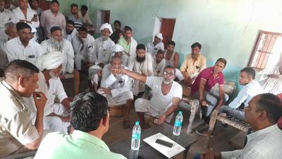 Nuh superintendent of police Varun Singla said they started appealing to villagers to cooperate with the police in stopping cow slaughter, and, a month on, their efforts started showing results. (HT Photo) Nuh superintendent of police Varun Singla said they started appealing to villagers to cooperate with the police in stopping cow slaughter, and, a month on, their efforts started showing results. (HT Photo)