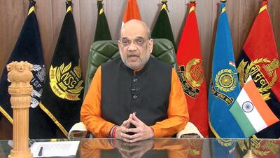 Union home minister Amit Shah addressed the All India Official Language conference on the occasion of Hindi Diwas on Wednesday. (PTI) Union home minister Amit Shah addressed the All India Official Language conference on the occasion of Hindi Diwas on Wednesday. (PTI)