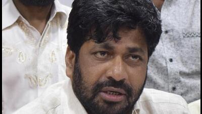 Kadu along with members of his party were booked for allegedly assaulting and abusing government officials at the state secretariat in September 2018. (Praful Gangurde) Kadu along with members of his party were booked for allegedly assaulting and abusing government officials at the state secretariat in September 2018. (Praful Gangurde)