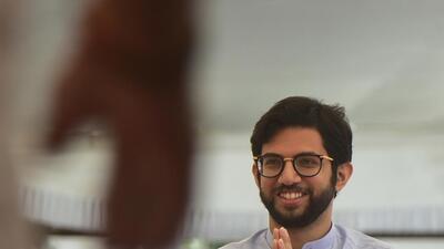 Aaditya Thackeray called on the Shinde-Fadnavis government to clarify why the project had shifted from Maharashtra to Gujarat (Anshuman Poyrekar/HT PHOTO) Aaditya Thackeray called on the Shinde-Fadnavis government to clarify why the project had shifted from Maharashtra to Gujarat (Anshuman Poyrekar/HT PHOTO)