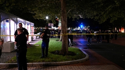Northeastern University Blast: Boston Police Department's Bomb Squad, Boston Emergency Management Services and other law enforcement agencies in Boston, Massachusetts, US. (Reuters)