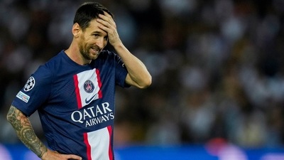 PSG's Lionel Messi reacts during the Champions League match Group H against Juventus at the Parc des Princes stadium (AP) PSG's Lionel Messi reacts during the Champions League match Group H against Juventus at the Parc des Princes stadium (AP)