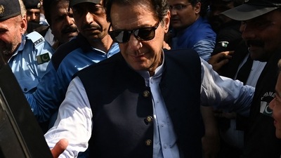Imran Khan: Pakistan's former Prime Minister Imran Khan leaves after appearing before the High Court in Islamabad. (AFP) Imran Khan: Pakistan's former Prime Minister Imran Khan leaves after appearing before the High Court in Islamabad. (AFP)