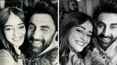 Ranbir Kapoor with Ananya Panday. Ranbir Kapoor with Ananya Panday. 