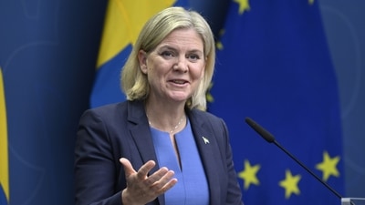 Sweden’s center-left Prime Minister Magdalena Andersson conceded defeat in a weekend election while the leader of a nationalist anti-immigration party declared victory for his right-wing bloc. (AP) Sweden’s center-left Prime Minister Magdalena Andersson conceded defeat in a weekend election while the leader of a nationalist anti-immigration party declared victory for his right-wing bloc. (AP)