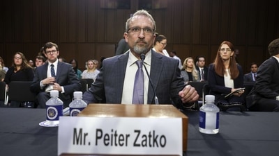 Peiter “Mudge” Zatko, former head of security at Twitter, testifies before the Senate Judiciary Committee on data security at Twitter. (AFP) Peiter “Mudge” Zatko, former head of security at Twitter, testifies before the Senate Judiciary Committee on data security at Twitter. (AFP)