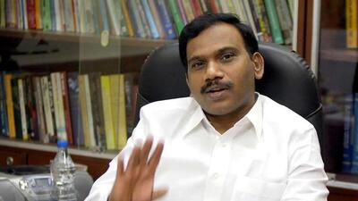 The BJP Tamil Nadu unit on Wednesday filed a complaint against DMK MP A Raja for his alleged controversial comments against Hindus and “shudras” during a speech that has been widely circulated. (HT) The BJP Tamil Nadu unit on Wednesday filed a complaint against DMK MP A Raja for his alleged controversial comments against Hindus and “shudras” during a speech that has been widely circulated. (HT)
