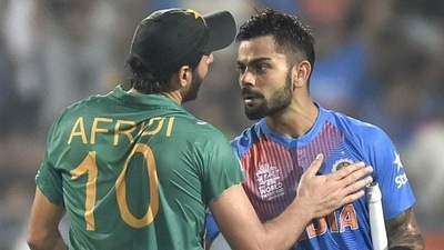 File photo of Shahid Afridi and Virat Kohli (HT archive) File photo of Shahid Afridi and Virat Kohli (HT archive)