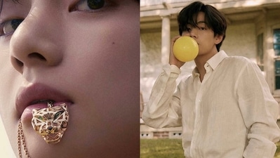 BTS member V aka Kim Taehyung in Vogue Korea. (Vogue Korea)