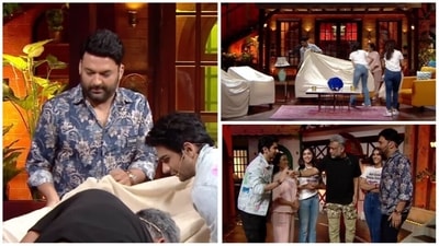 Kapil Sharma with the team of Middle Class Love. Kapil Sharma with the team of Middle Class Love.
