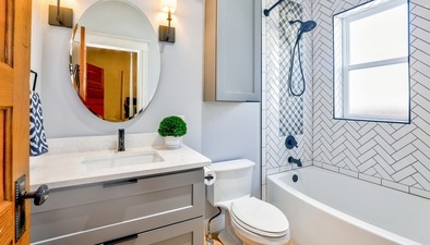 Interior decor tips on elevating the bathroom from a service facility to a luxurious space (Christa Grover) Interior decor tips on elevating the bathroom from a service facility to a luxurious space (Christa Grover)