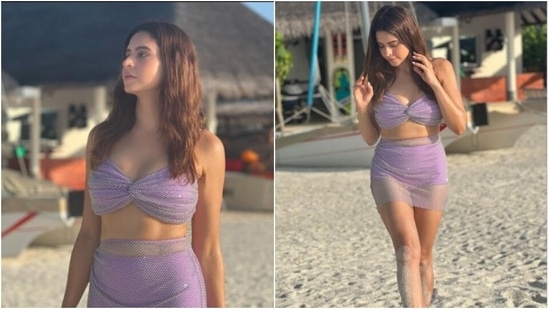Aamna Sharif is living it up in Maldives. The actor recently took off to Maldives and since then her Instagram profile is replete with pictures and videos of her ventures in the island country. Aamna is also slaying vacay goals like a pro in stunning attires. Take a look at the recent pictures shared by the actor.(Instagram/@aamnasharifofficial)