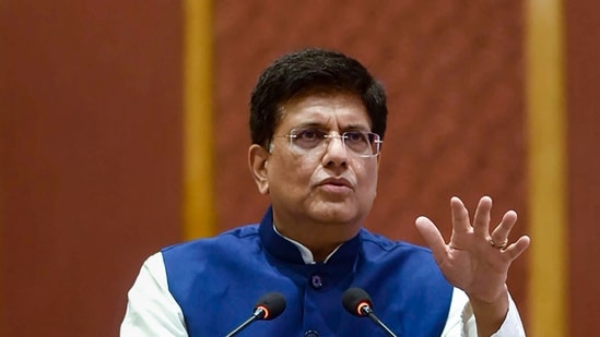 Union Minister for Commerce &amp; Industry, Consumer Affairs, Food &amp; Public Distribution and Textiles Piyush Goyal addresses the Board of Trade meeting, in New Delhi.&nbsp;(PTI)