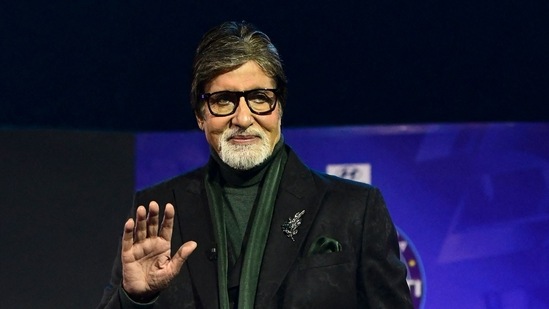 Amitabh Bachchan at the launch of Kaun Banega Crorepati season 14 on August 3. (AFP)(AFP)