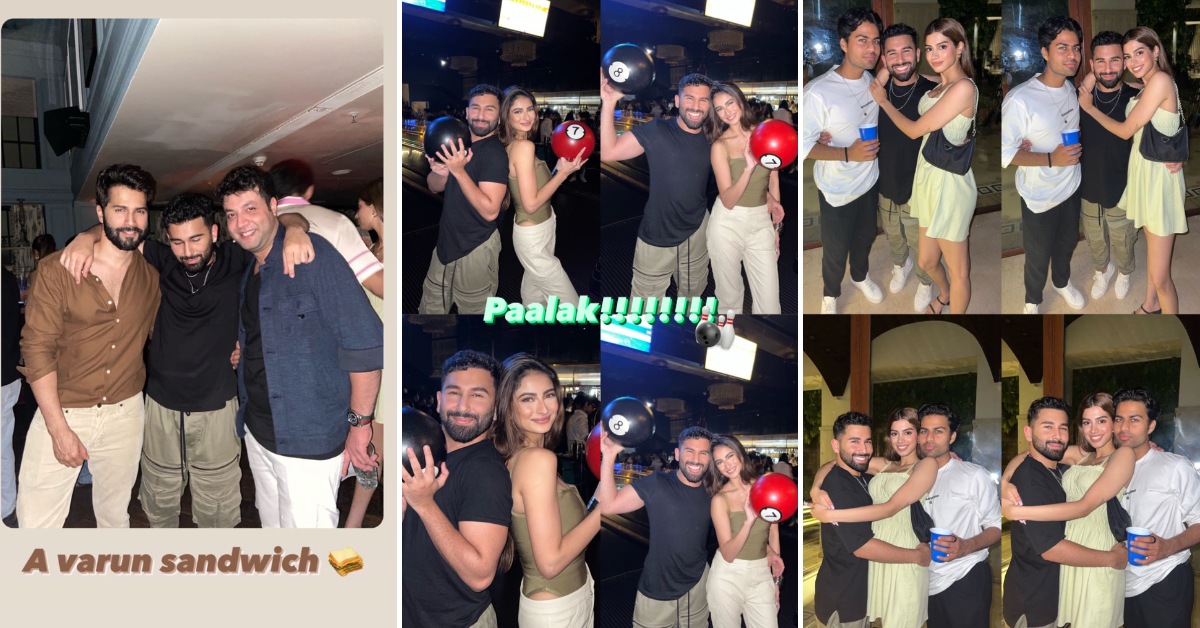 Orhan Awatramani shares pictures with Khushi Kapoor, Palak Tiwari and Varun Dhawan.