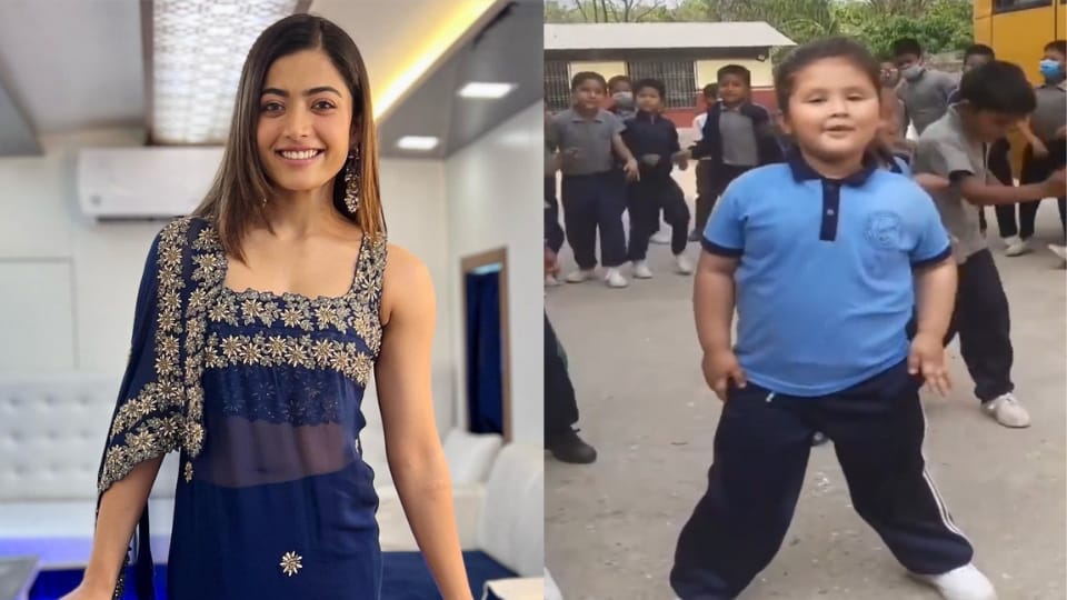 Rashmika Mandanna shared video of a young fan dancing to Saami Saami. Rashmika Mandanna shared video of a young fan dancing to Saami Saami.