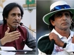 Ramiz Raja (L) and Asad Rauf Ramiz Raja (L) and Asad Rauf
