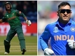 Bangladesh batter Mahmudullah and MS Dhoni Bangladesh batter Mahmudullah and MS Dhoni