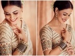 Genelia D'Souza in off-white couture saree says 'a woman's best jewellery is her shyness or nose ring' (Instagram) Genelia D'Souza in off-white couture saree says 'a woman's best jewellery is her shyness or nose ring' (Instagram)