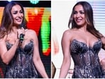 Malaika Arora in sheer off-shoulder gown and bold makeup dials up the drama at an event (Instagram) Malaika Arora in sheer off-shoulder gown and bold makeup dials up the drama at an event (Instagram)