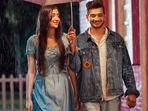 Munawar Faruqui and Nazila in Halki Si Barsaat poster. Munawar Faruqui and Nazila in Halki Si Barsaat poster.