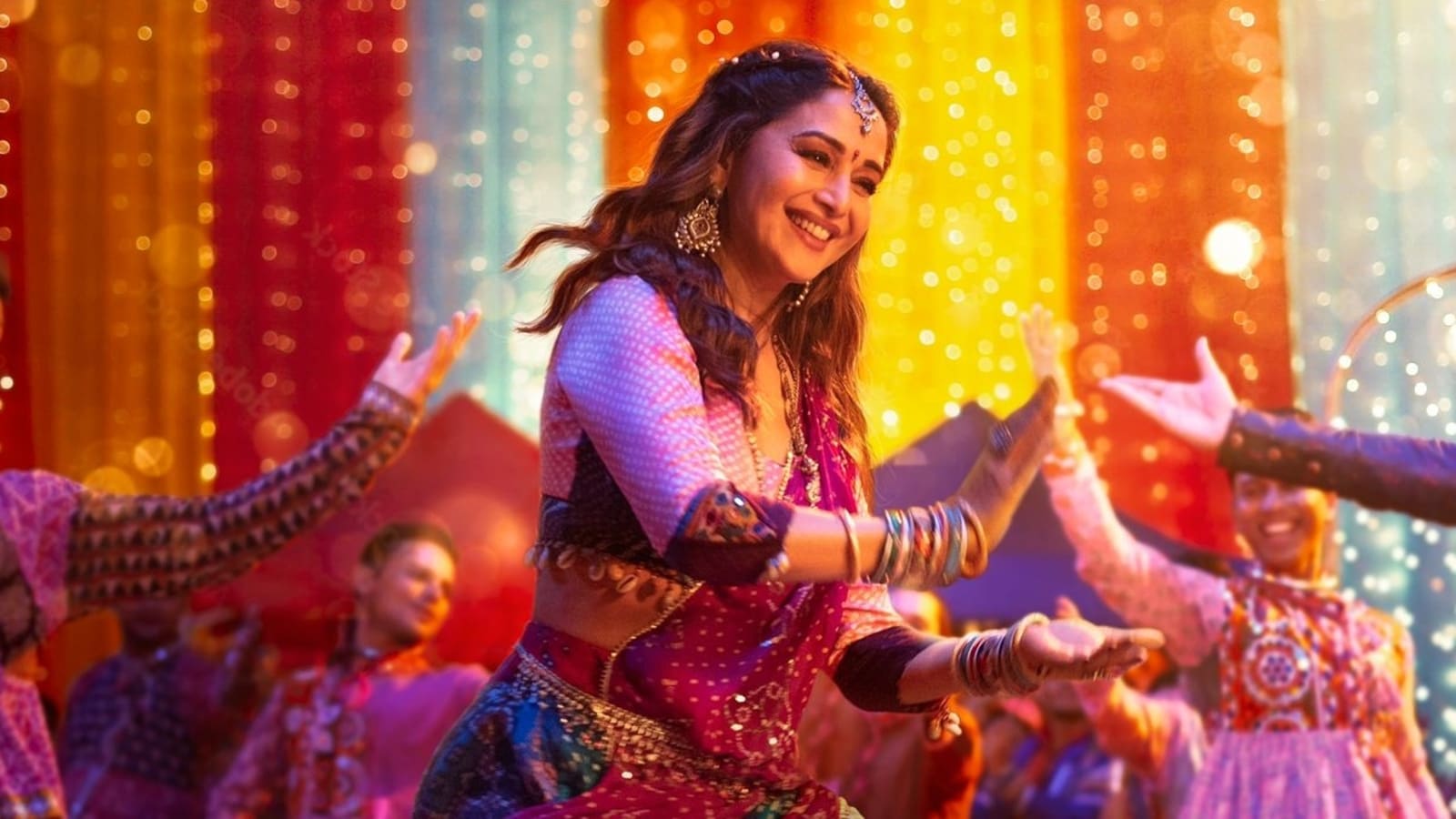 Maja Ma song Boom Padi: Madhuri Dixit returns in ‘dancing queen’ avatar, fans amazed at her energy at 55. Watch