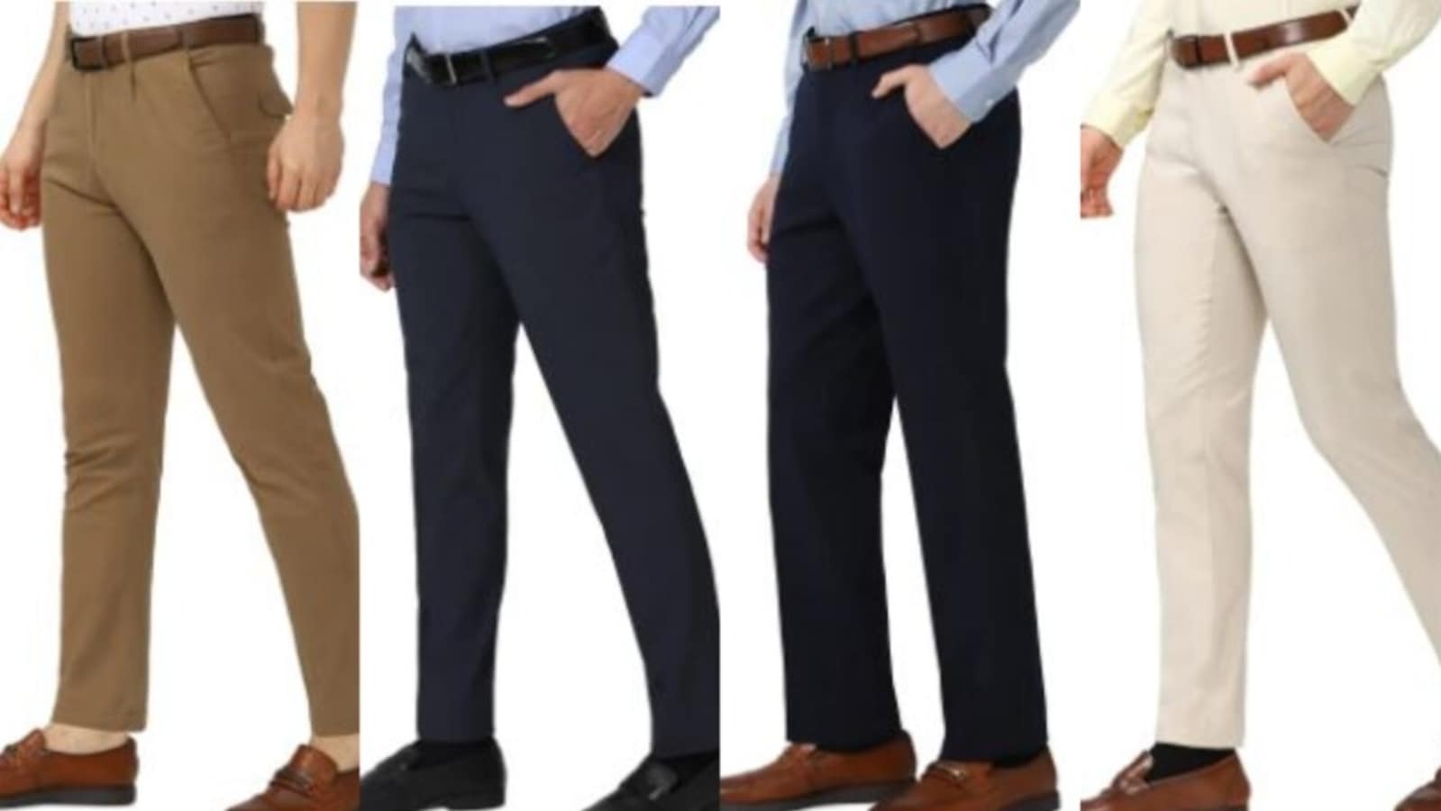 Peter England formal pants for men are all about neat cuts and style