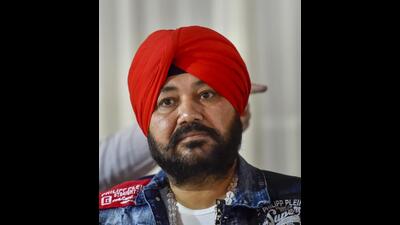 **EDS: FILE PHOTO** New Delhi: In this Friday, April 26, 2019 file photo Punjabi singer Daler Mehndi attends a press meet, in New Delhi. Mehndi, Thursday was sentenced to two years in jail in a human trafficking case. (PTI Photo/Ravi Choudhary) (PTI07_14_2022_000165B) (PTI) **EDS: FILE PHOTO** New Delhi: In this Friday, April 26, 2019 file photo Punjabi singer Daler Mehndi attends a press meet, in New Delhi. Mehndi, Thursday was sentenced to two years in jail in a human trafficking case. (PTI Photo/Ravi Choudhary) (PTI07_14_2022_000165B) (PTI)