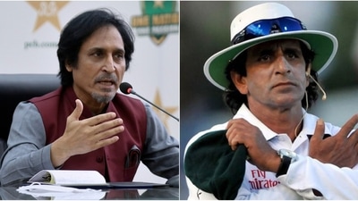 Ramiz Raja (L) and Asad Rauf Ramiz Raja (L) and Asad Rauf