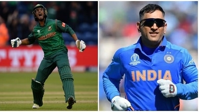 Bangladesh batter Mahmudullah and MS Dhoni Bangladesh batter Mahmudullah and MS Dhoni